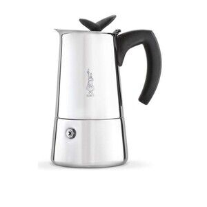 Bialetti Musa Moka Pot Stainless Steel 4 Cup Espresso Coffee Maker Stovetop